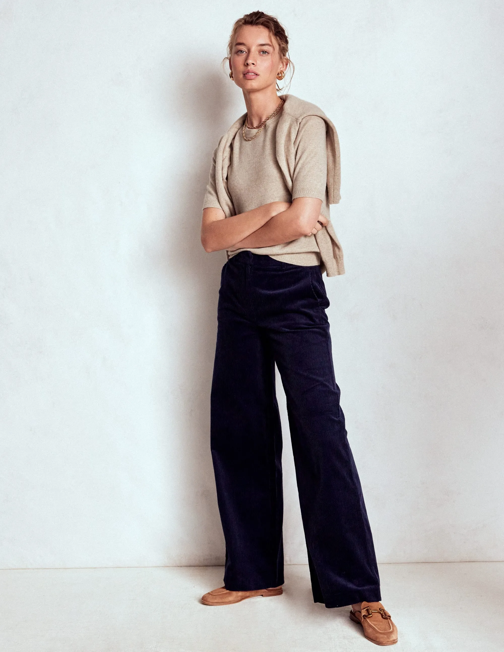 Skin Friendly Stitch Eva Cashmere T-Shirt-Chinchilla Melange