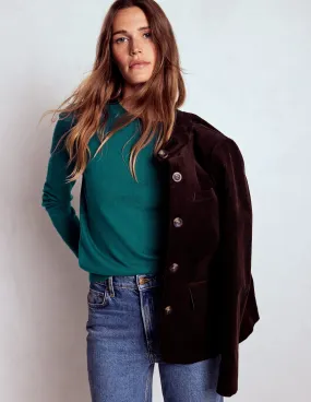 Briony Stitch Jumper-Drake Green Durable Blends Lounge Vibe