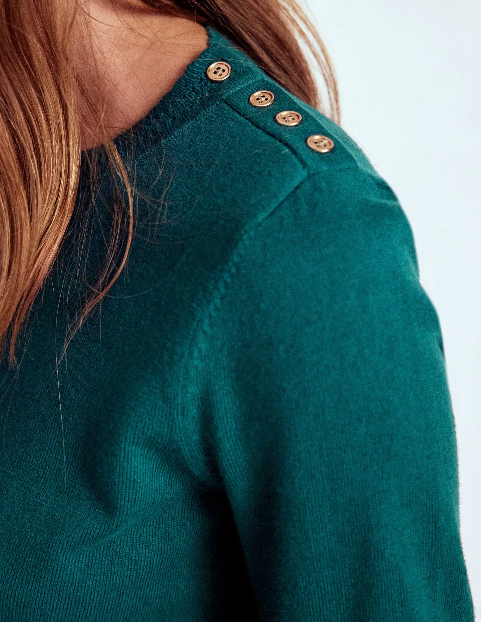 Briony Stitch Jumper-Drake Green Ultra Soft