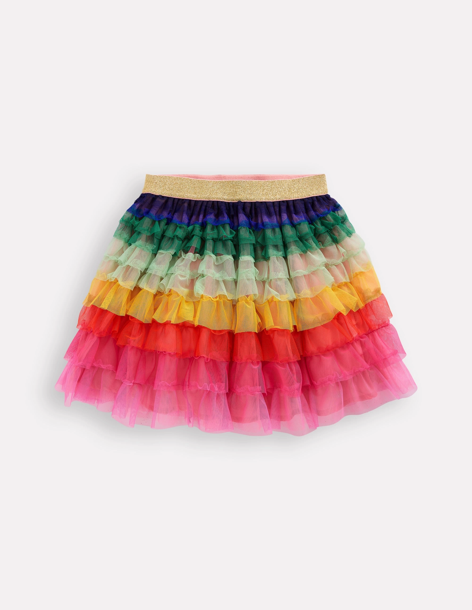 Tiered Tulle Skirt-Rainbow One size fits most