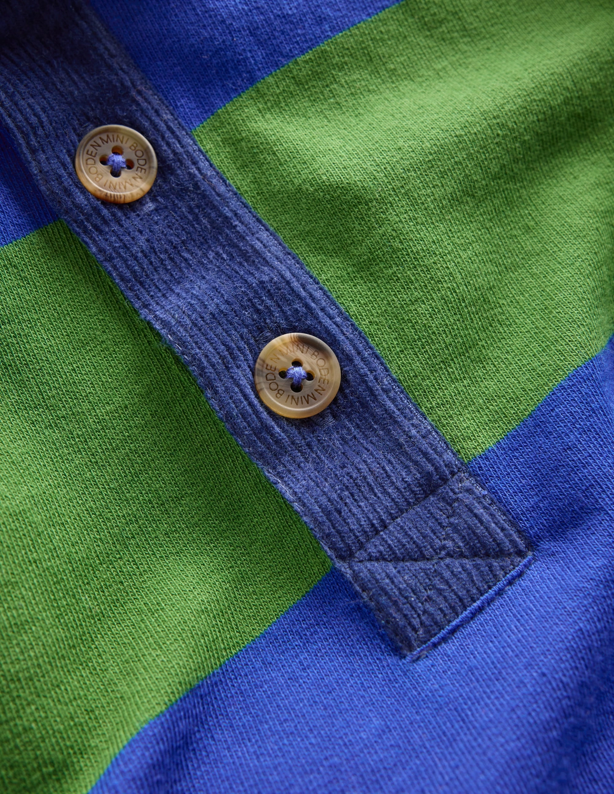 PuckerFree Surface Collared Sweatshirt-Broccoli Green/ Bright Blue