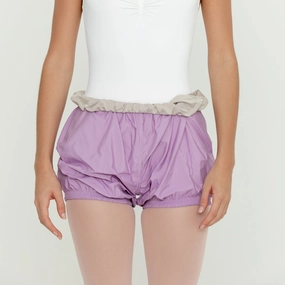 Stretchy Hemline Reversible Shorts LAVENDER / CREAM