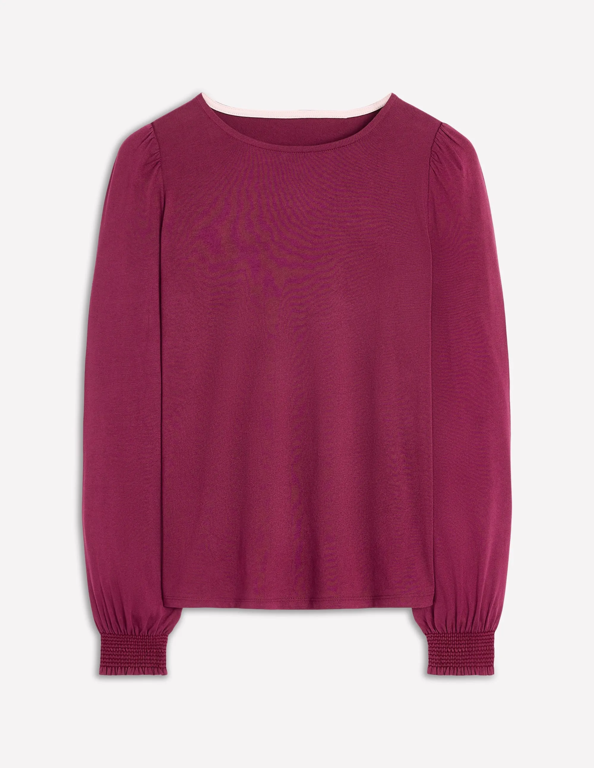 Smocked Cuff Supersoft Top-Deep Wisteria WrinkleResistant Cloth Formal Tank