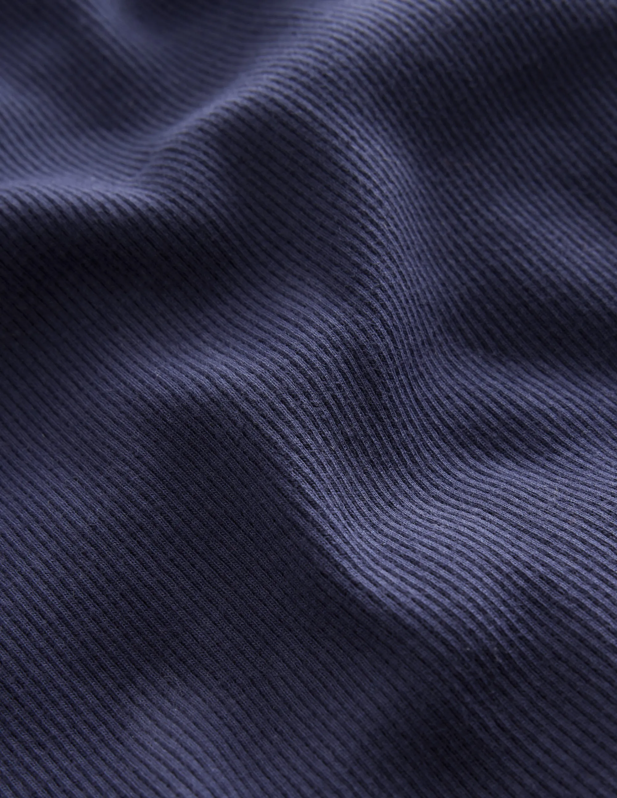 Ribbed Long Sleeve T-shirt-Starboard Blue Urban Streetwear Ultimate Fit