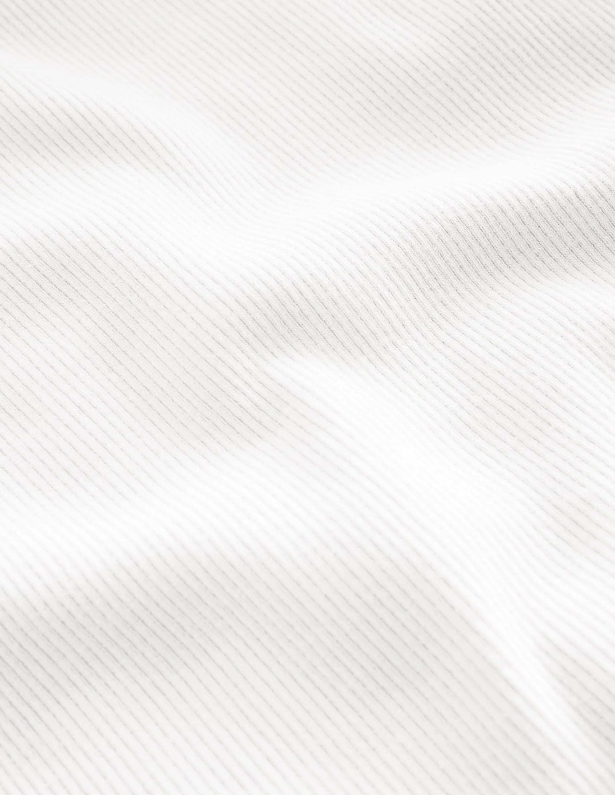 Comfy Look Ribbed Long Sleeve T-shirt-White