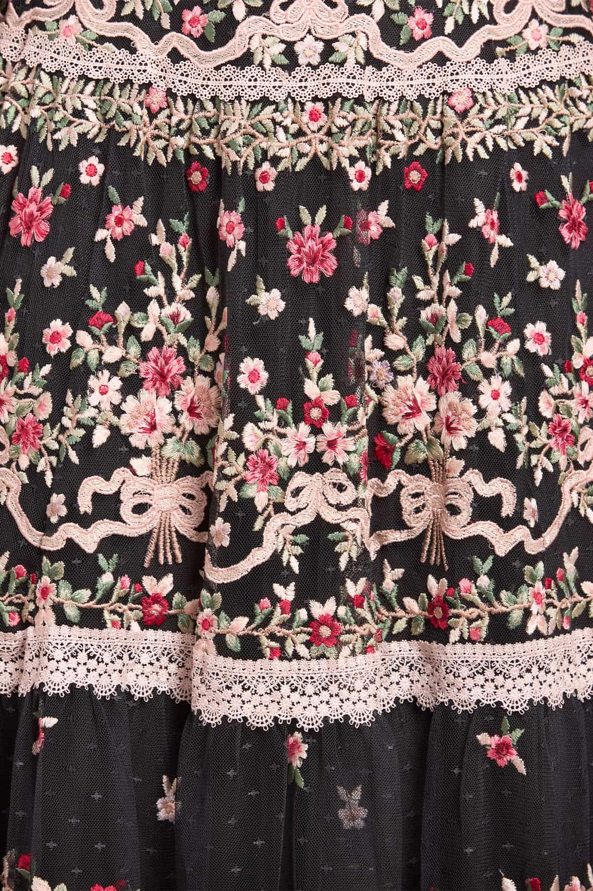 Ribbon Bouquet Gown Adjustable Straps