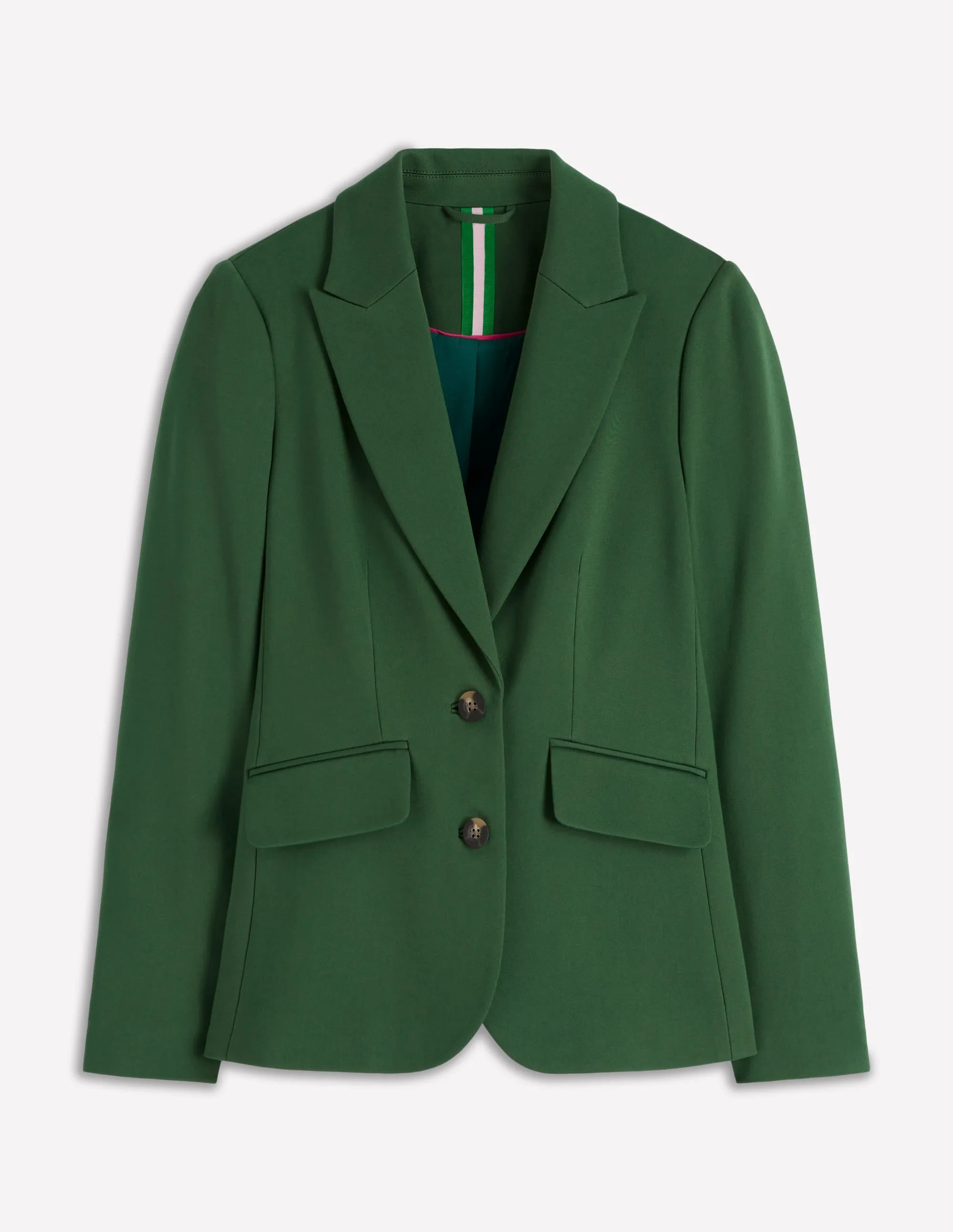Day To Day Down Stuffed Marylebone Ponte Blazer-Hunter green