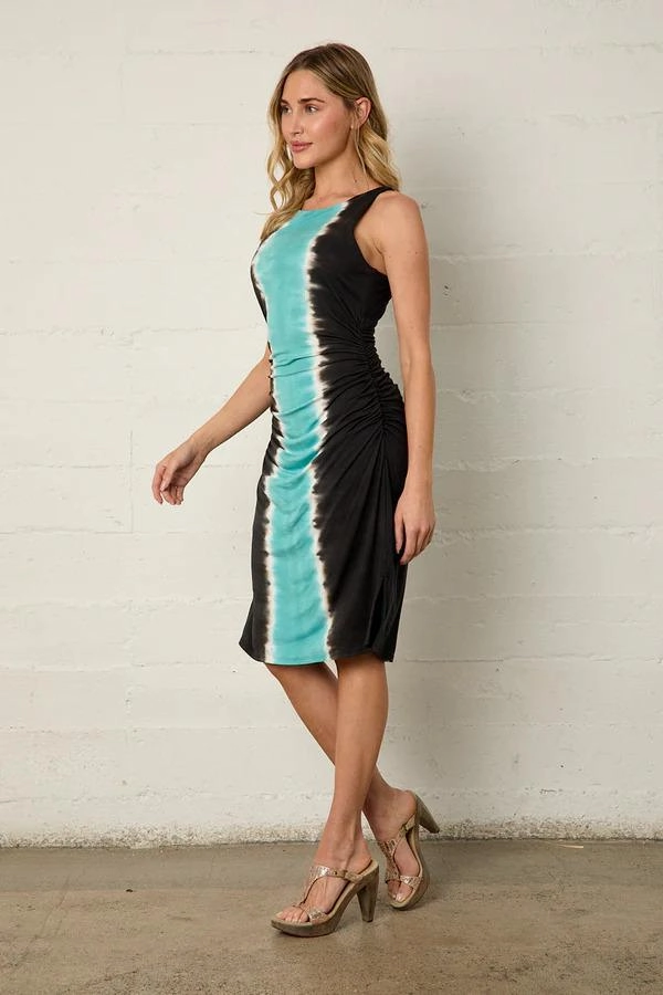 Comfort Layer Feminine Mood River   Sky Sleeveless Dress