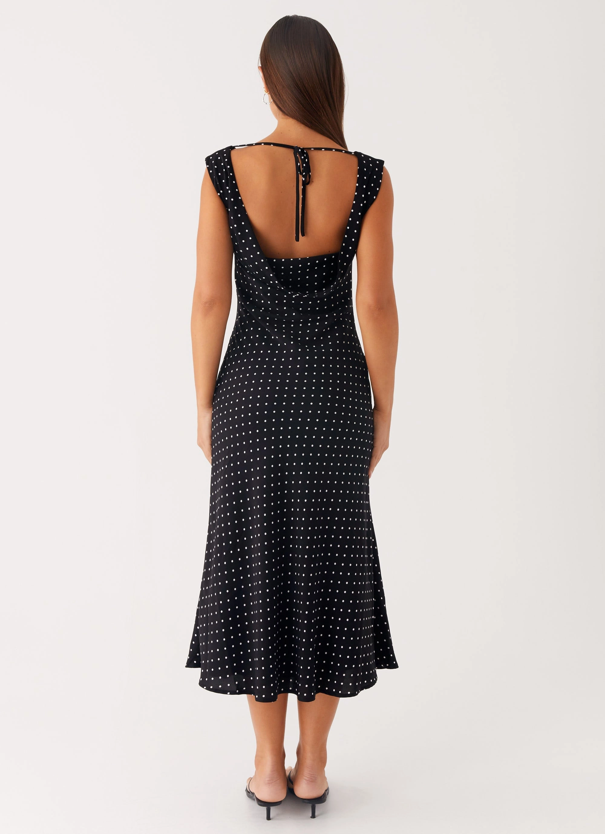 Role Model Maxi Dress - Black Polka Dot