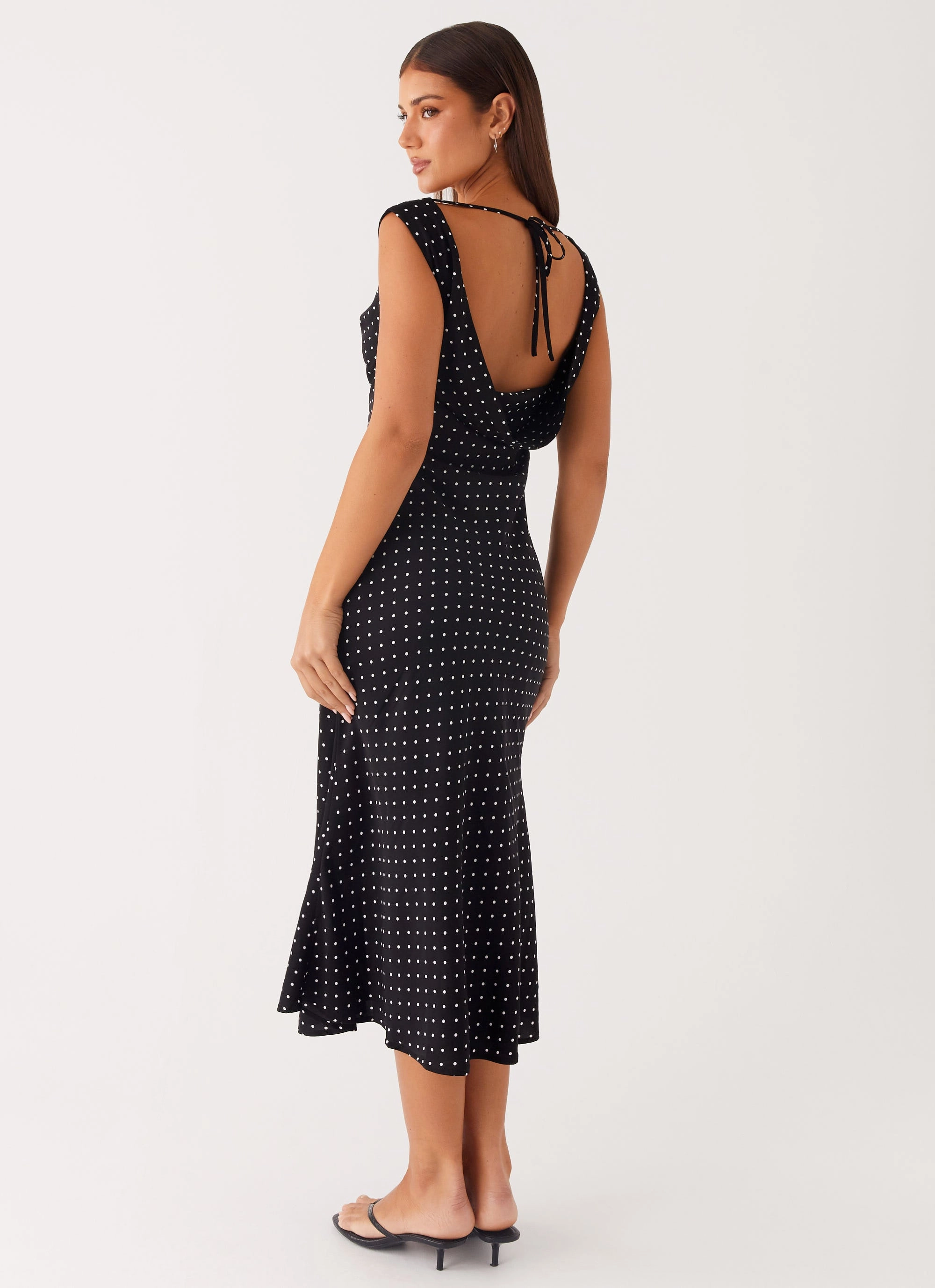 Role Model Maxi Dress - Black Polka Dot