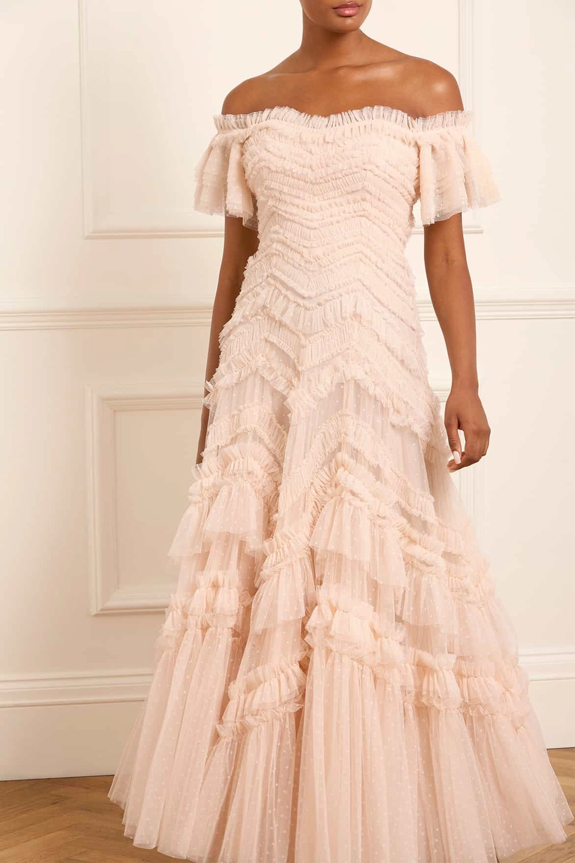 Day Chic Elia Off-Shoulder Gown