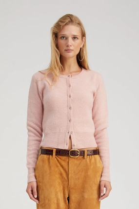 Rose Cashmere Baby Cardigan Soft Material StretchMaterial