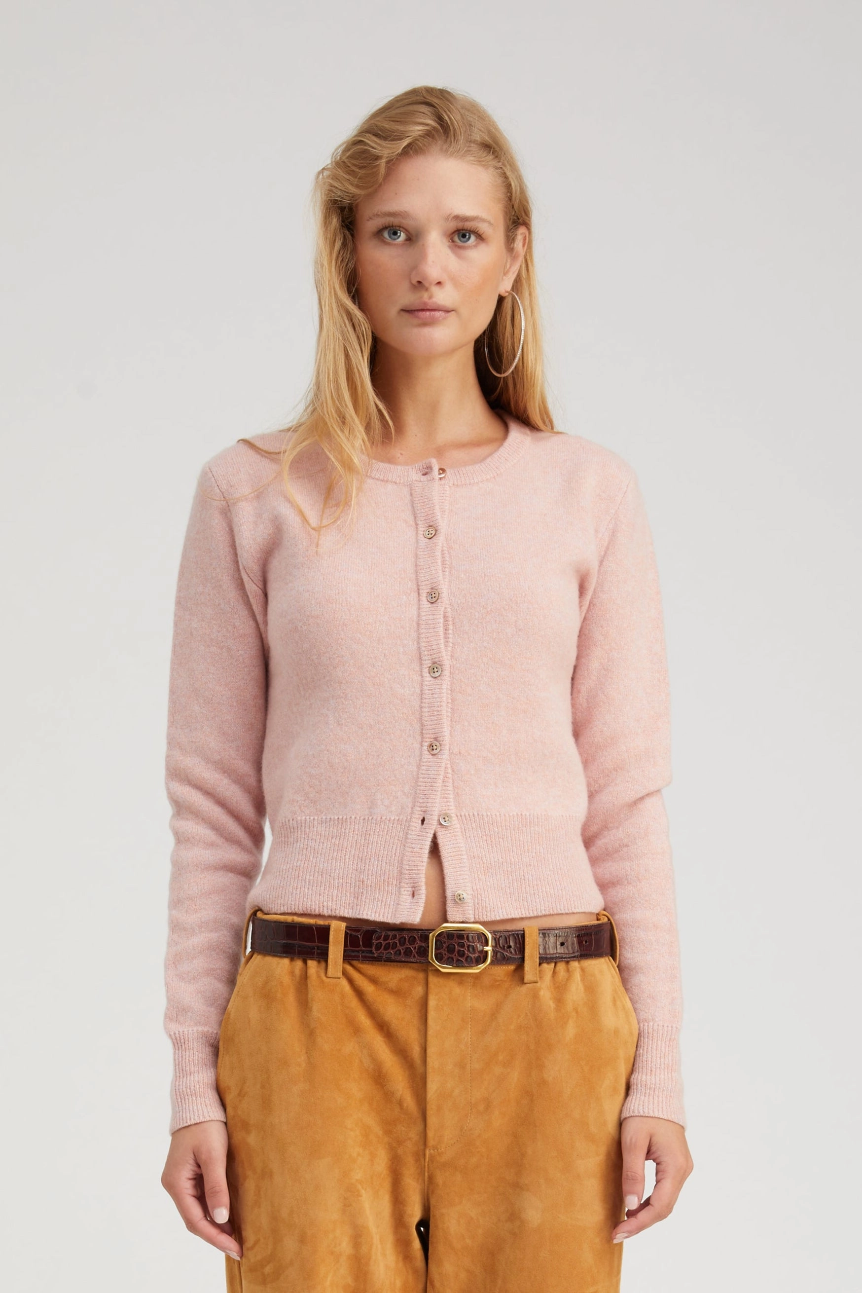 NaturalFiberBlend Rose Cashmere Baby Cardigan