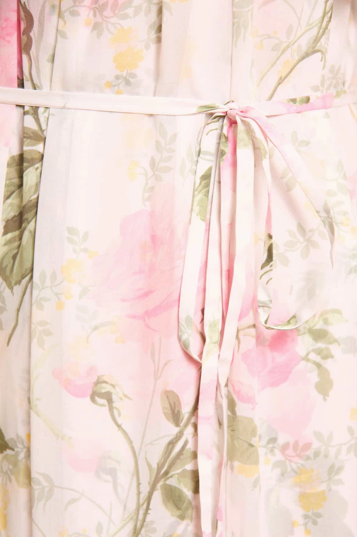 Modern and Feminine Event Safe Rose Chiffon Off-Shoulder Ankle Gown