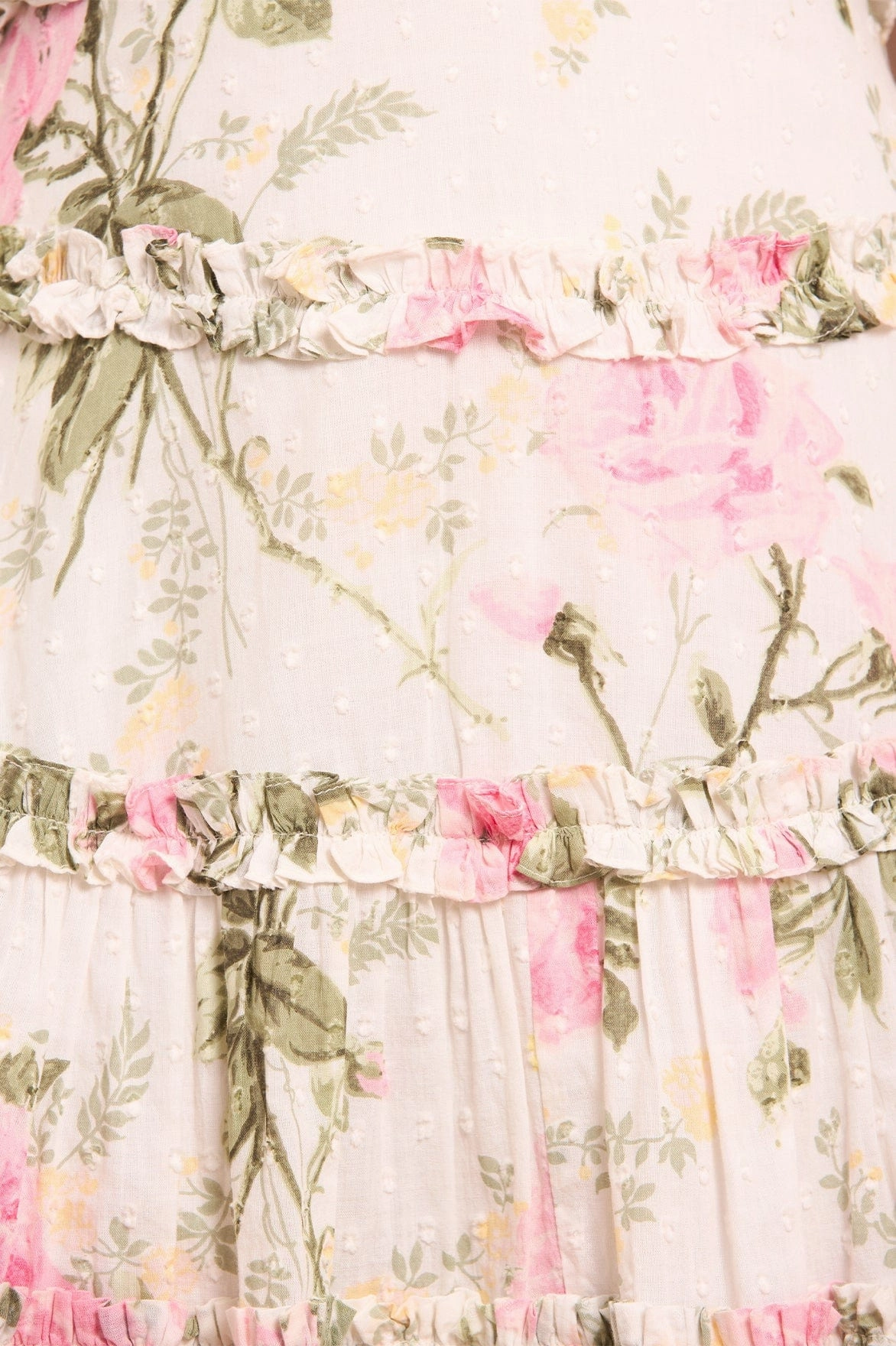 Garden Scene Stylish Appearance Rose Cotton Backless Ankle Gown