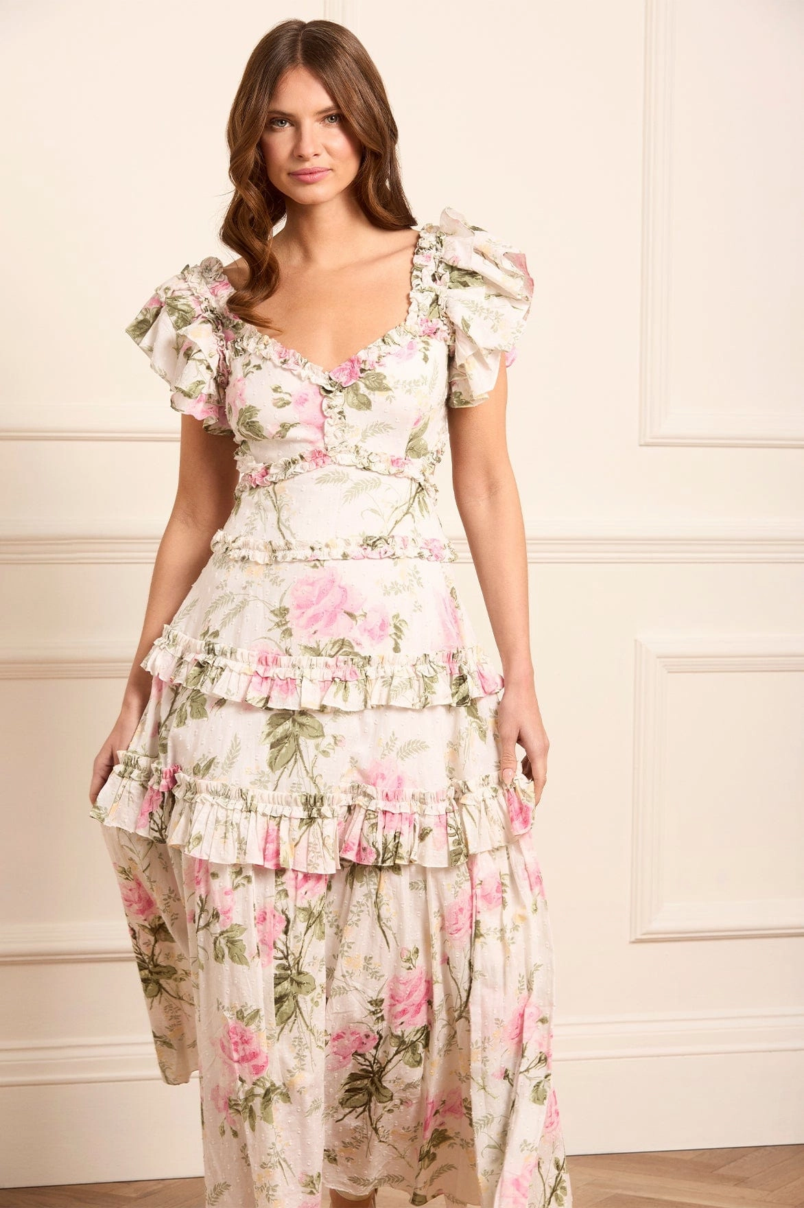 Perfect Layers Life Soft Rose Cotton Backless Ankle Gown