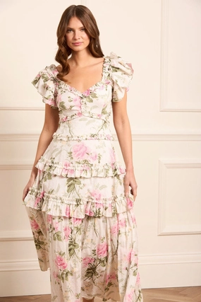 Perfect Layers Life Soft Rose Cotton Backless Ankle Gown