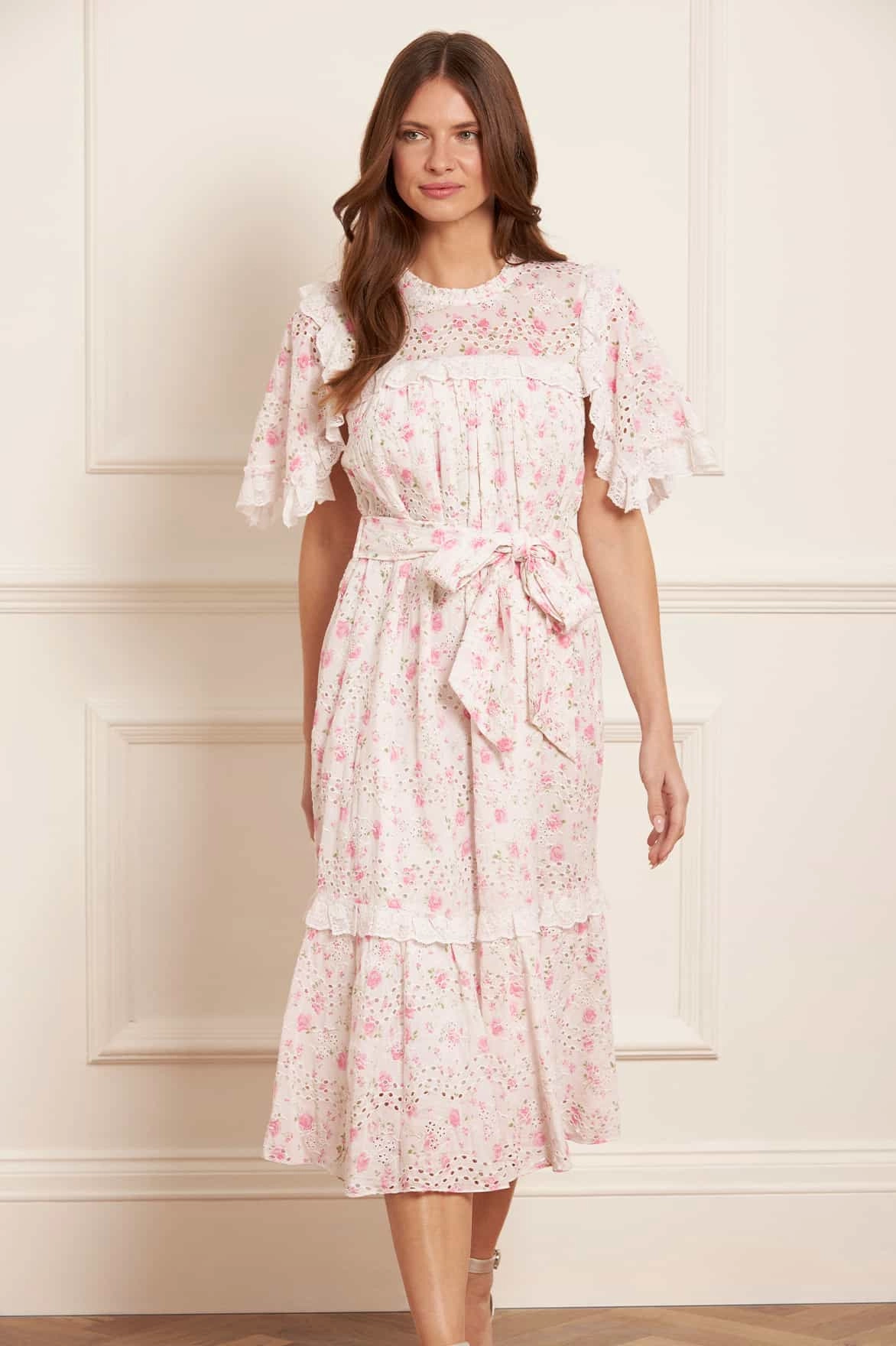Rose Ditsy Cotton Broderie Midaxi Dress All Daywear