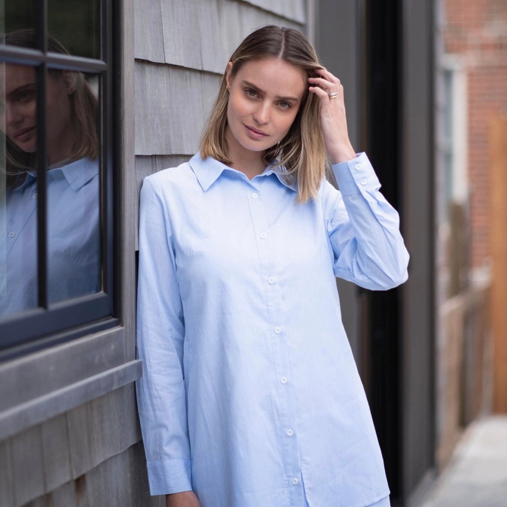 Ruffle shirt dress [Final Sale] Retro Vibes Sleek Volume