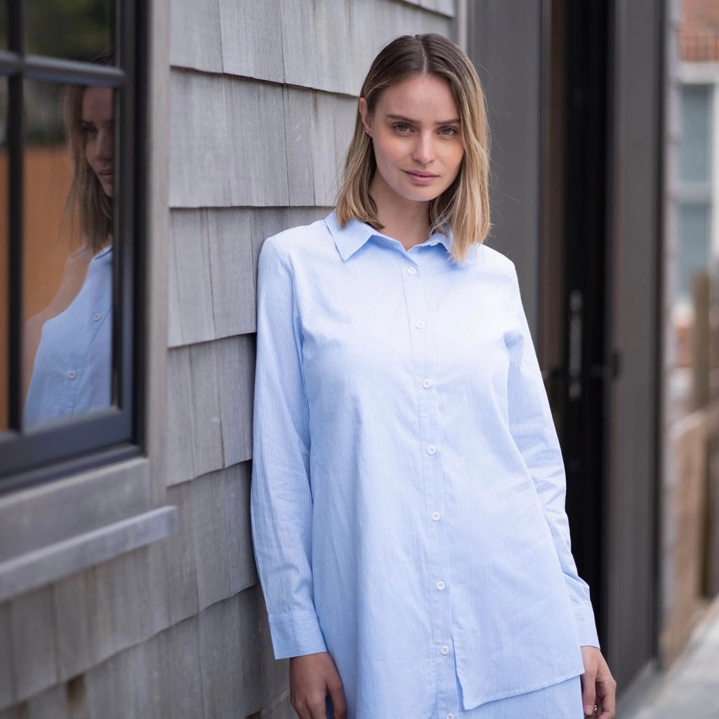 Ruffle shirt dress [Final Sale] Minimal Comfort