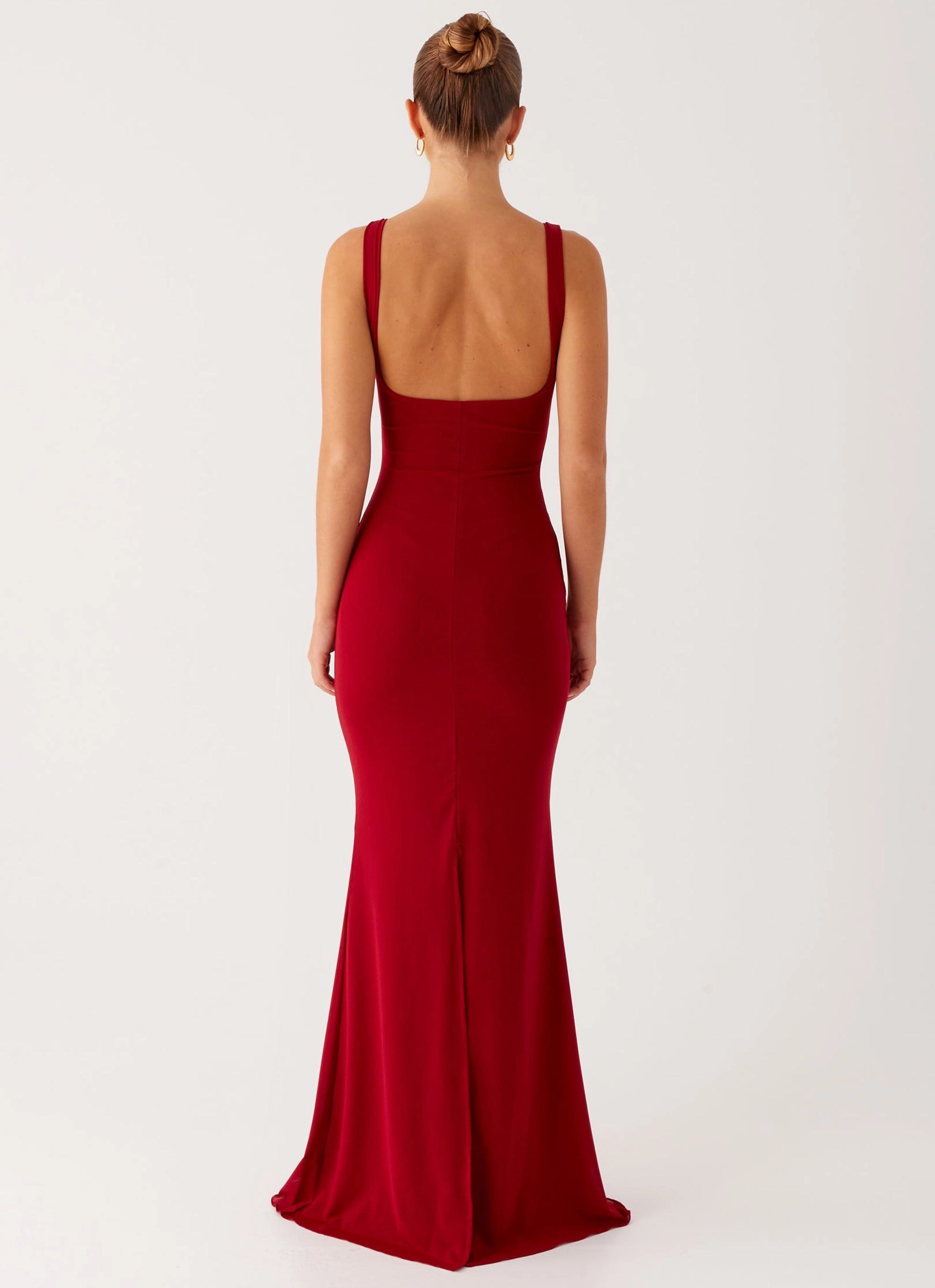 Safiya Maxi Dress - Maroon