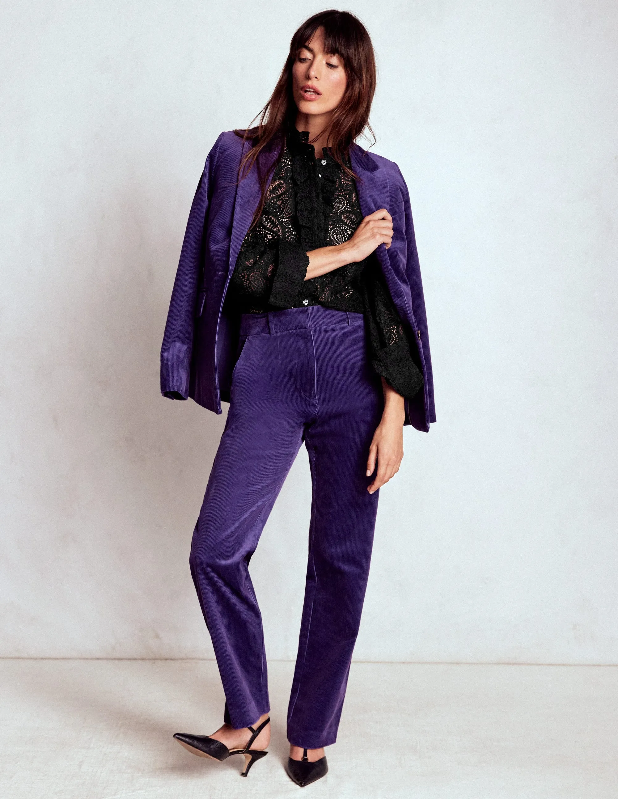 Sasha Lace Top-Black Office Attire Breathable mesh panel