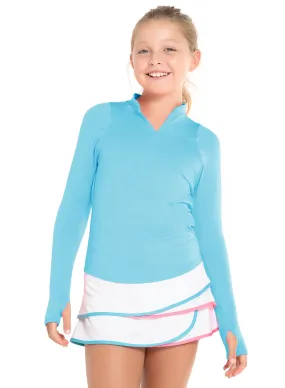 Mandarin Collar Long Sleeve MoistureWickingTechnology LightweightTexture