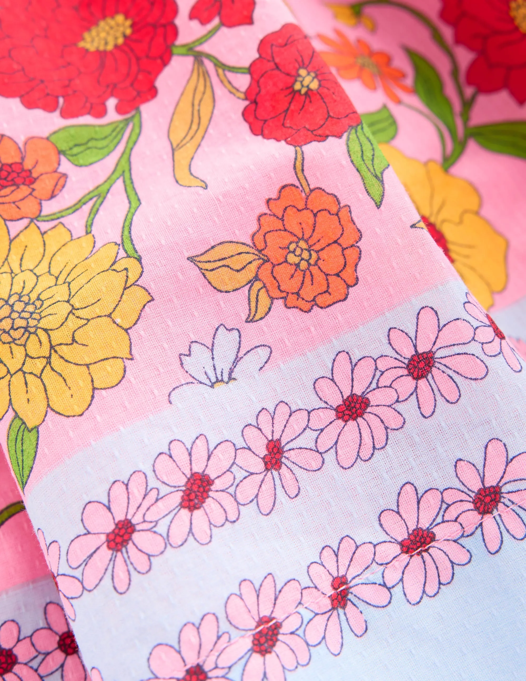 Madeline Woven Dress-Pink Floral Modern Silhouette