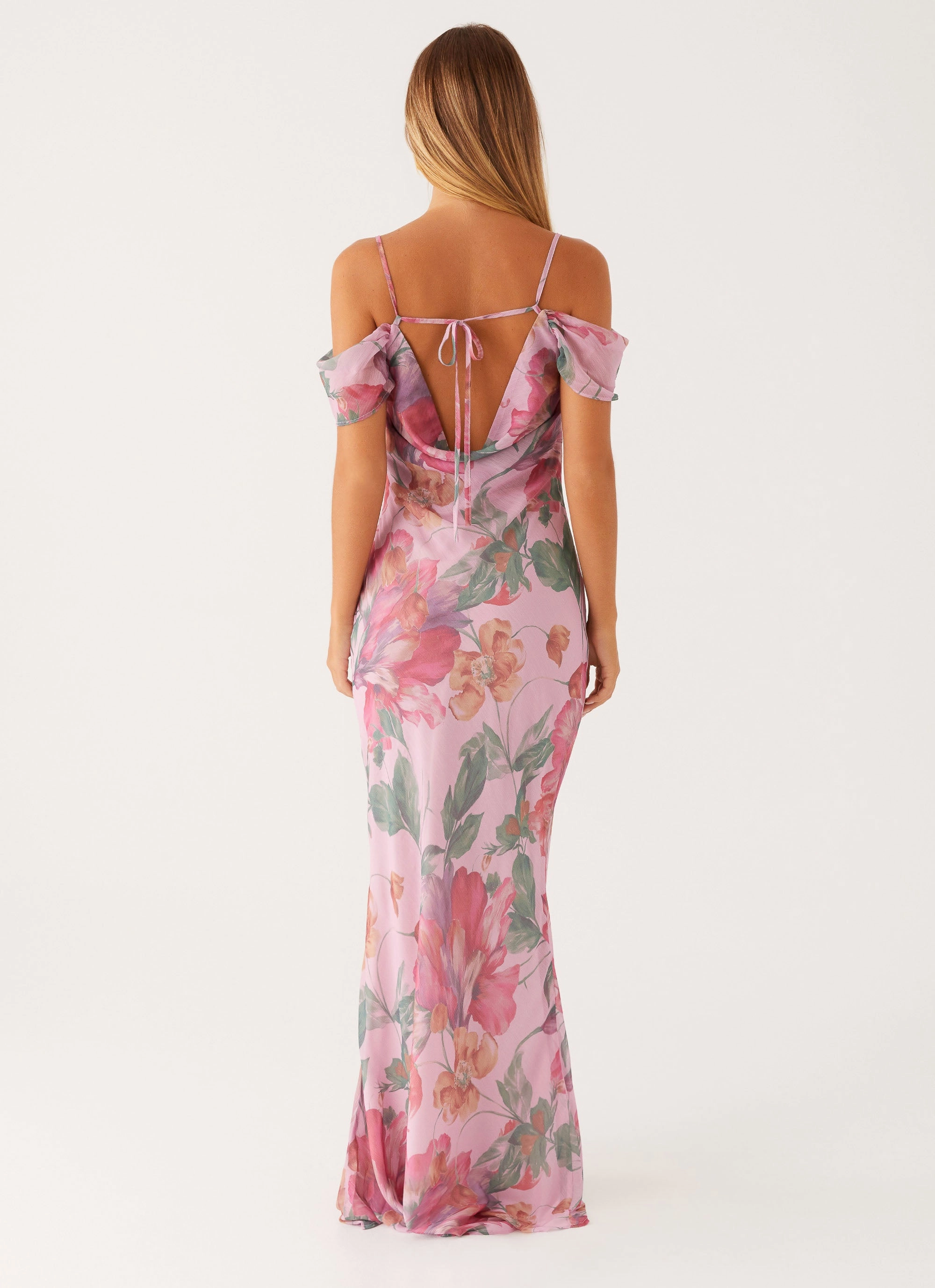 Seline Maxi Dress - Pink Floral