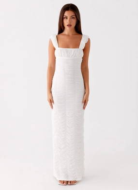 Senses Midi Dress - White