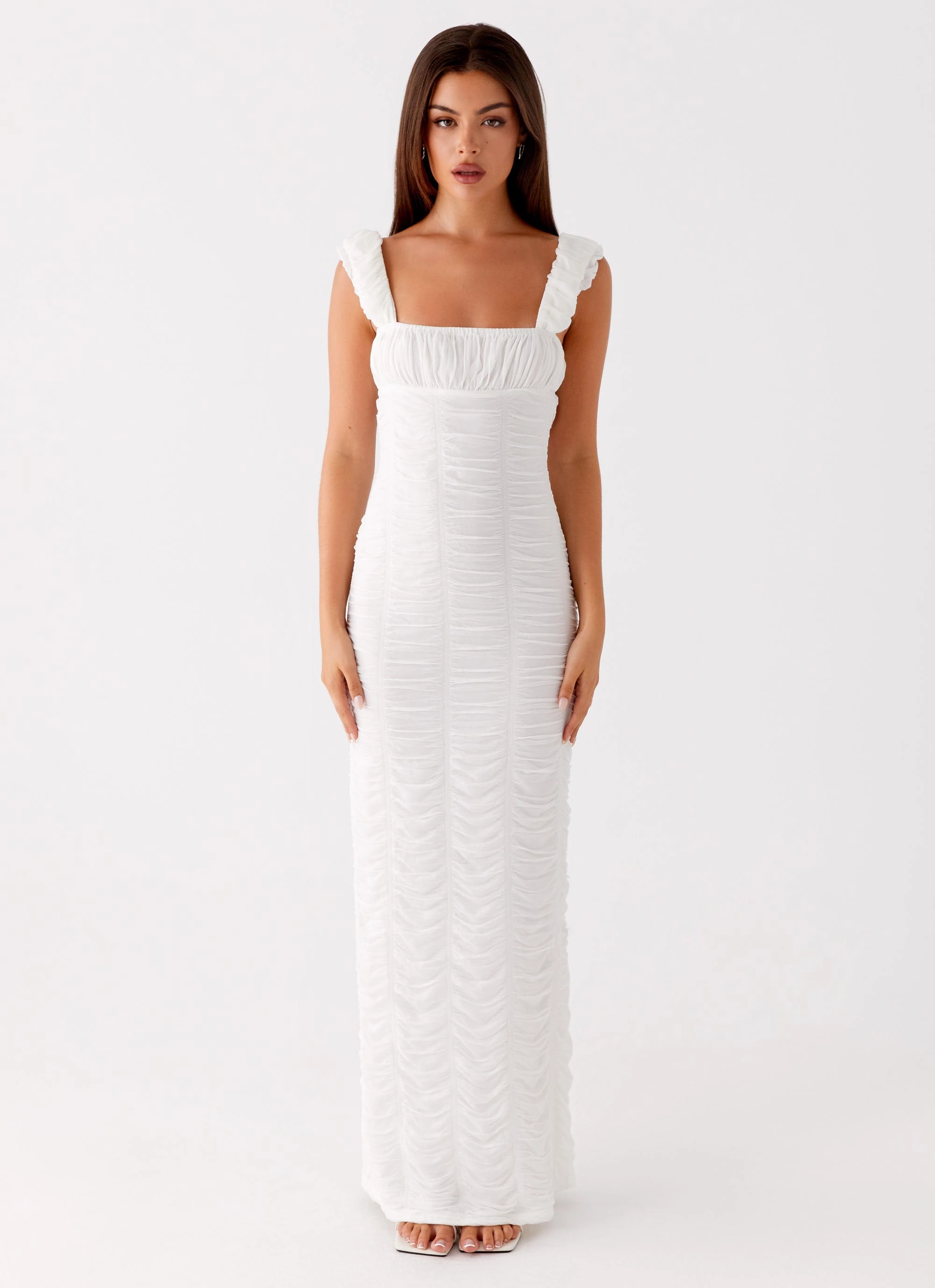 Senses Midi Dress - White