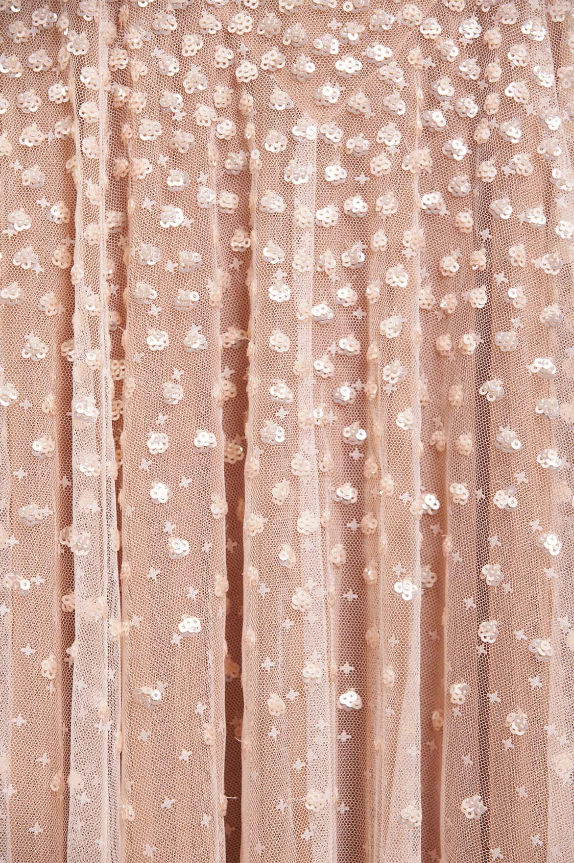 Clean Edge solo wear Sequin Cascade Cami Plunge Gown