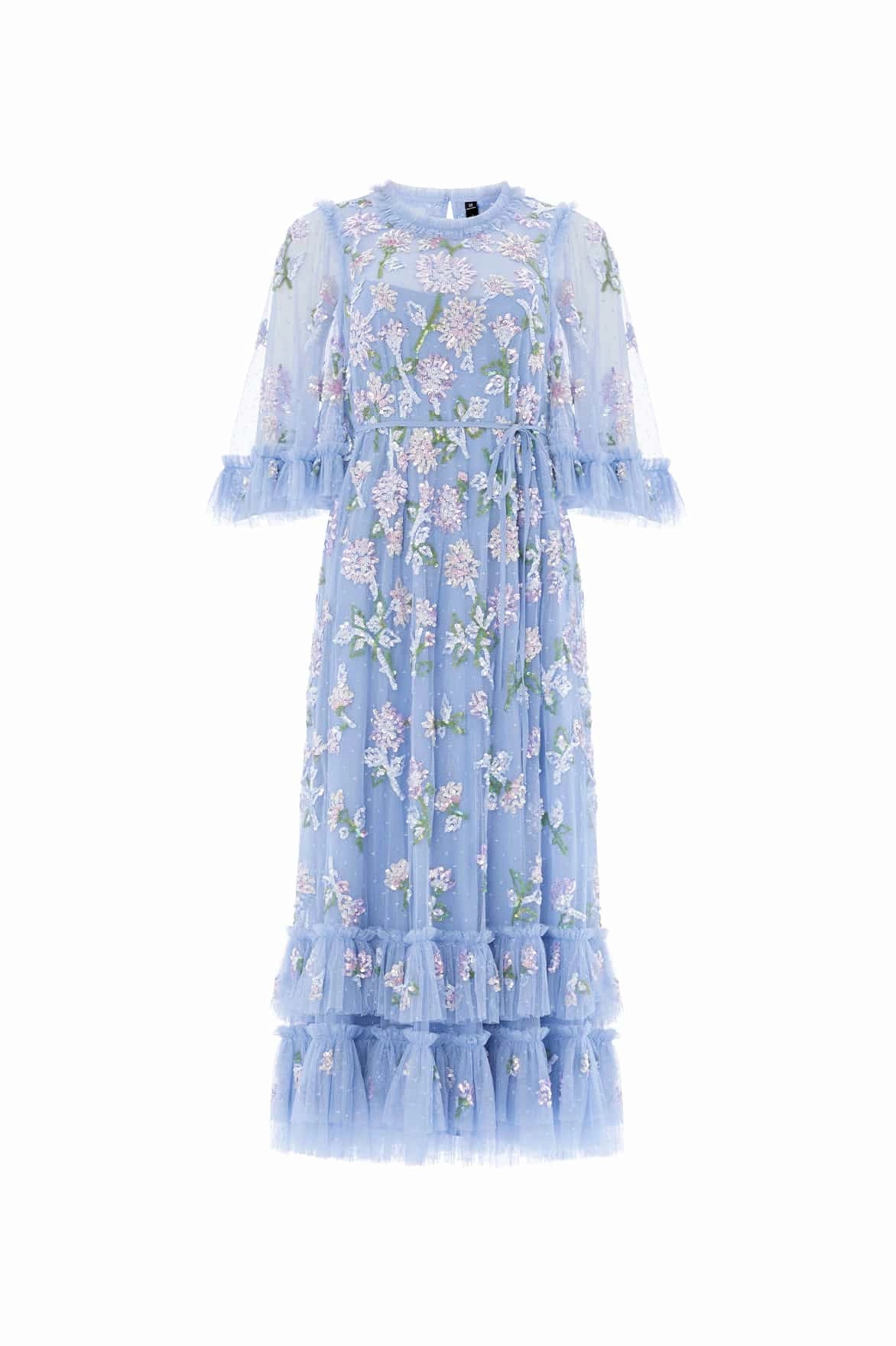 Light Motion Sequin Dandelion Gloss Ballerina Dress