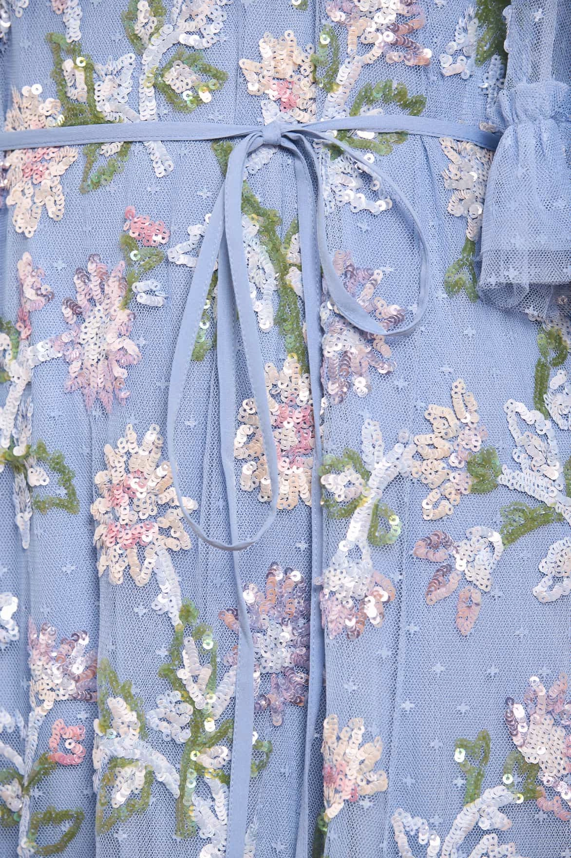 Sequin Dandelion Gloss Ballerina Dress Abstract Pattern