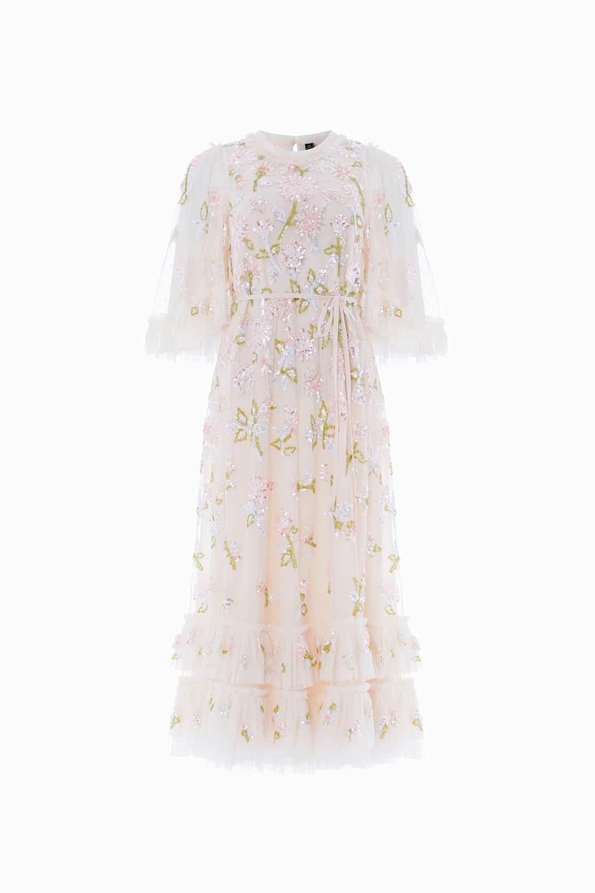 Casual Look Elegant formal outfit Sequin Dandelion Gloss Ballerina Dress