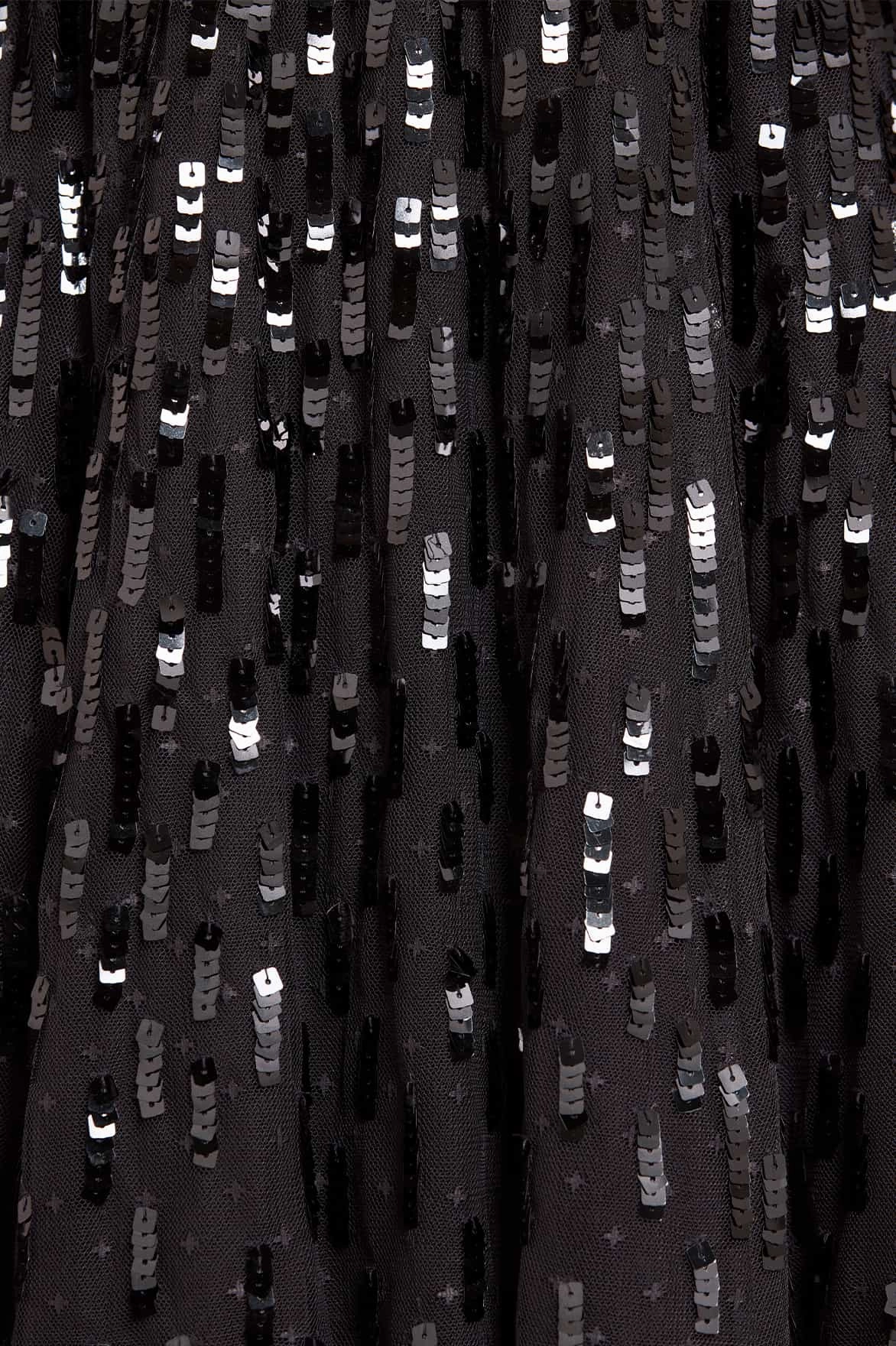 Sequin Dash Long Sleeve Gown Premium Material