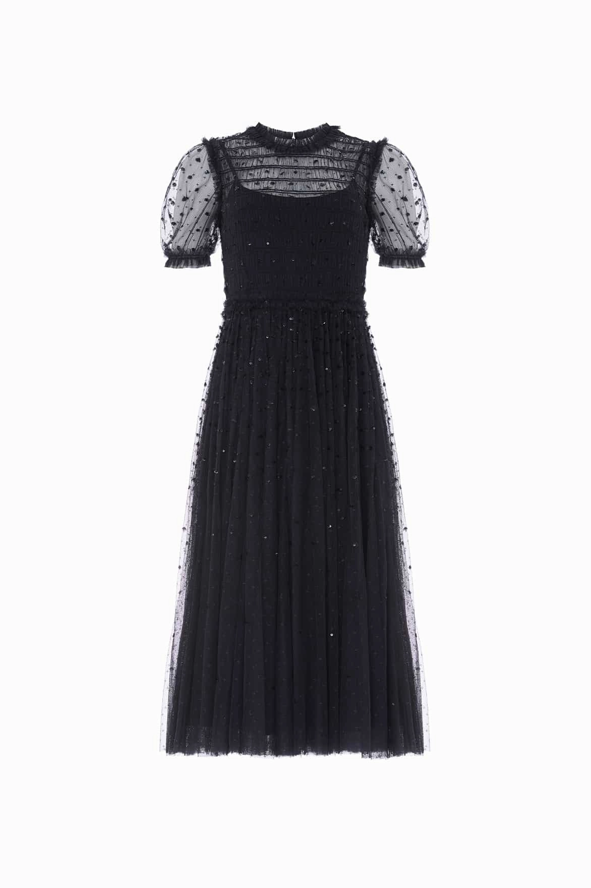 Sequin Giselle Smocked Ballerina Dress Soft-touch Fresh Energy