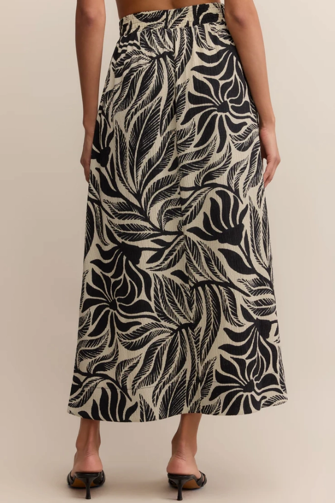 Wedding guest Daily Style Serendipidity Palm Maxi Skirt by Z Supply