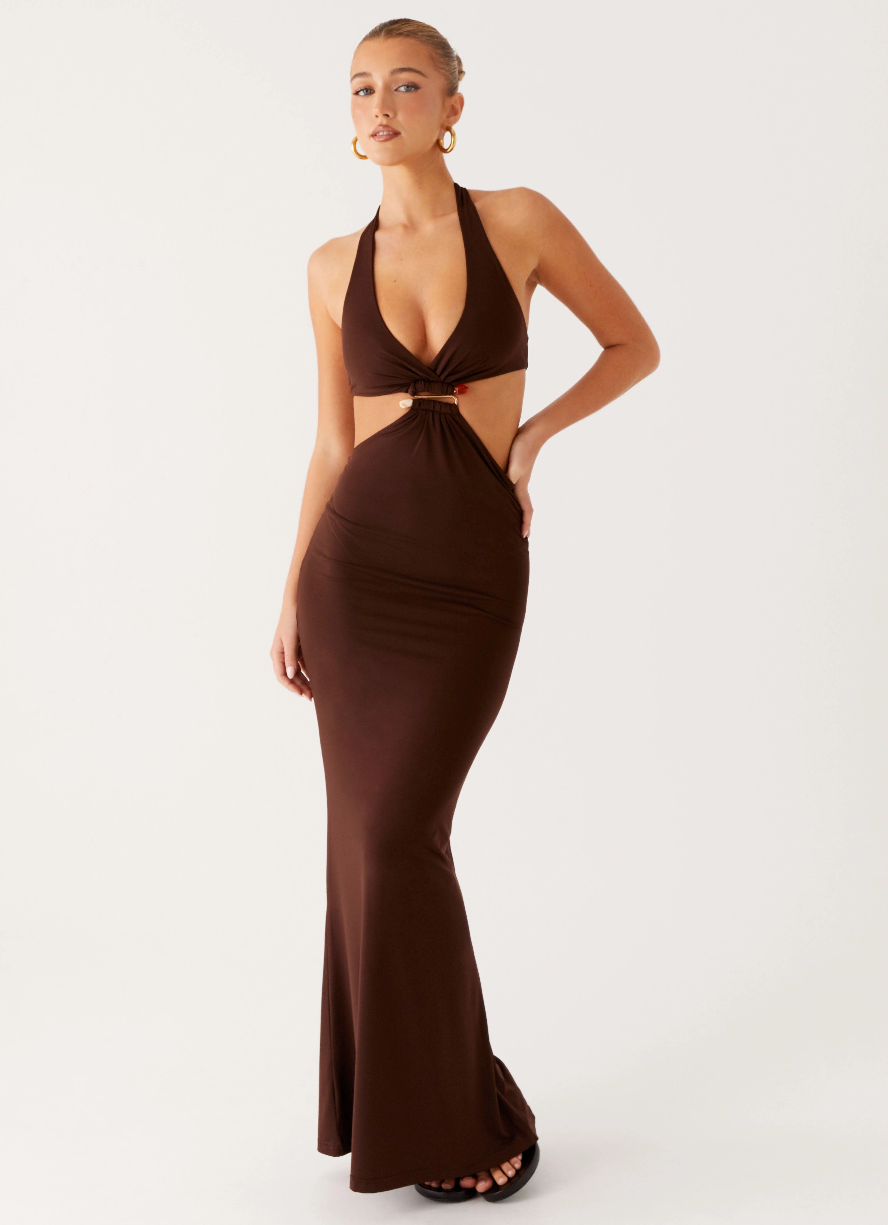 Shawnie Maxi Dress - Chocolate