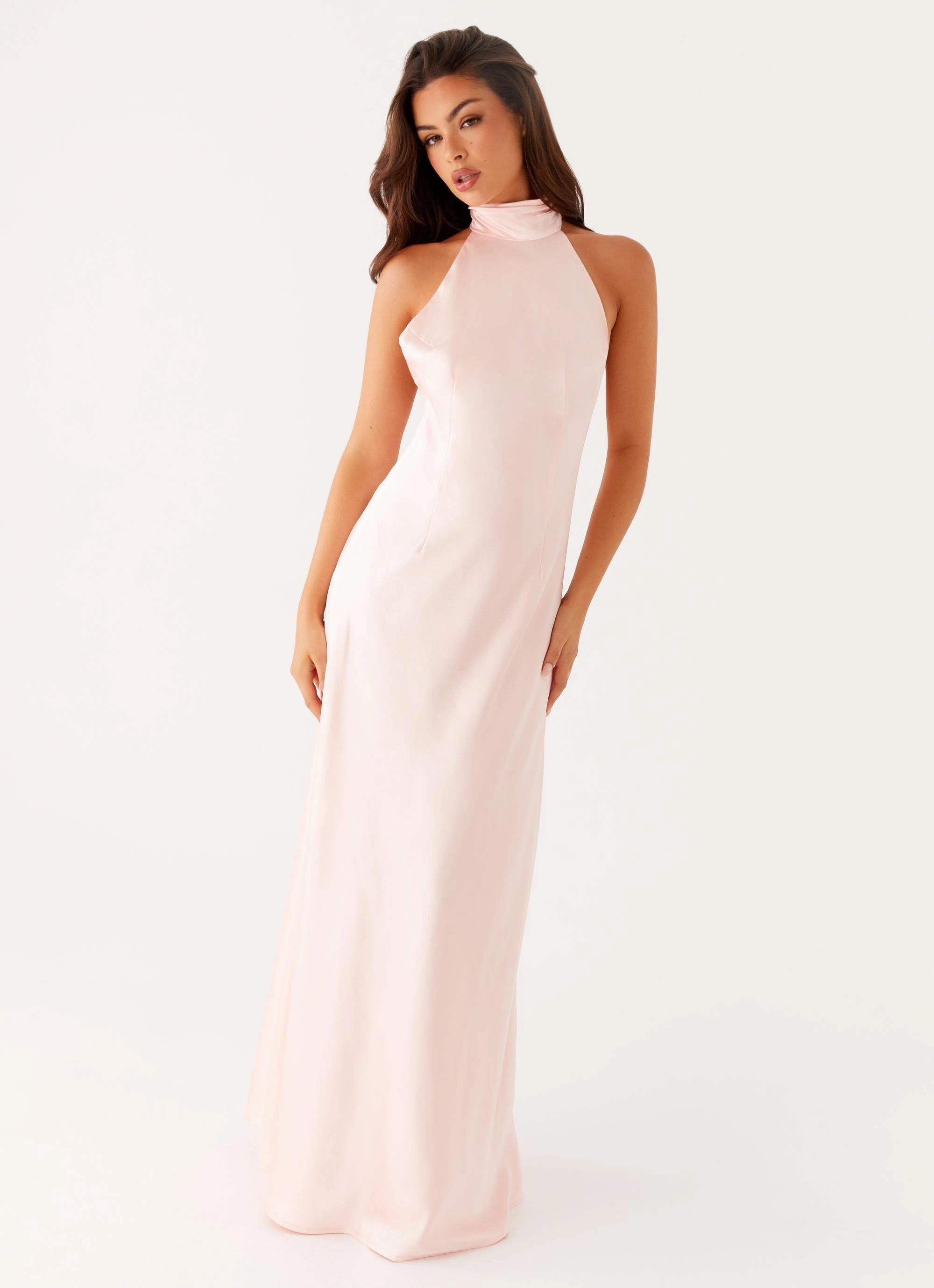 Siani Backless Maxi Dress - Pink