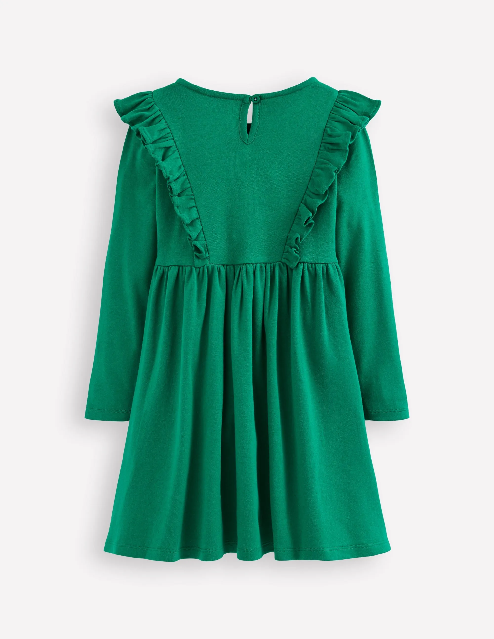 Embroidered Bodice Dress-Jewel Green Bold Touches