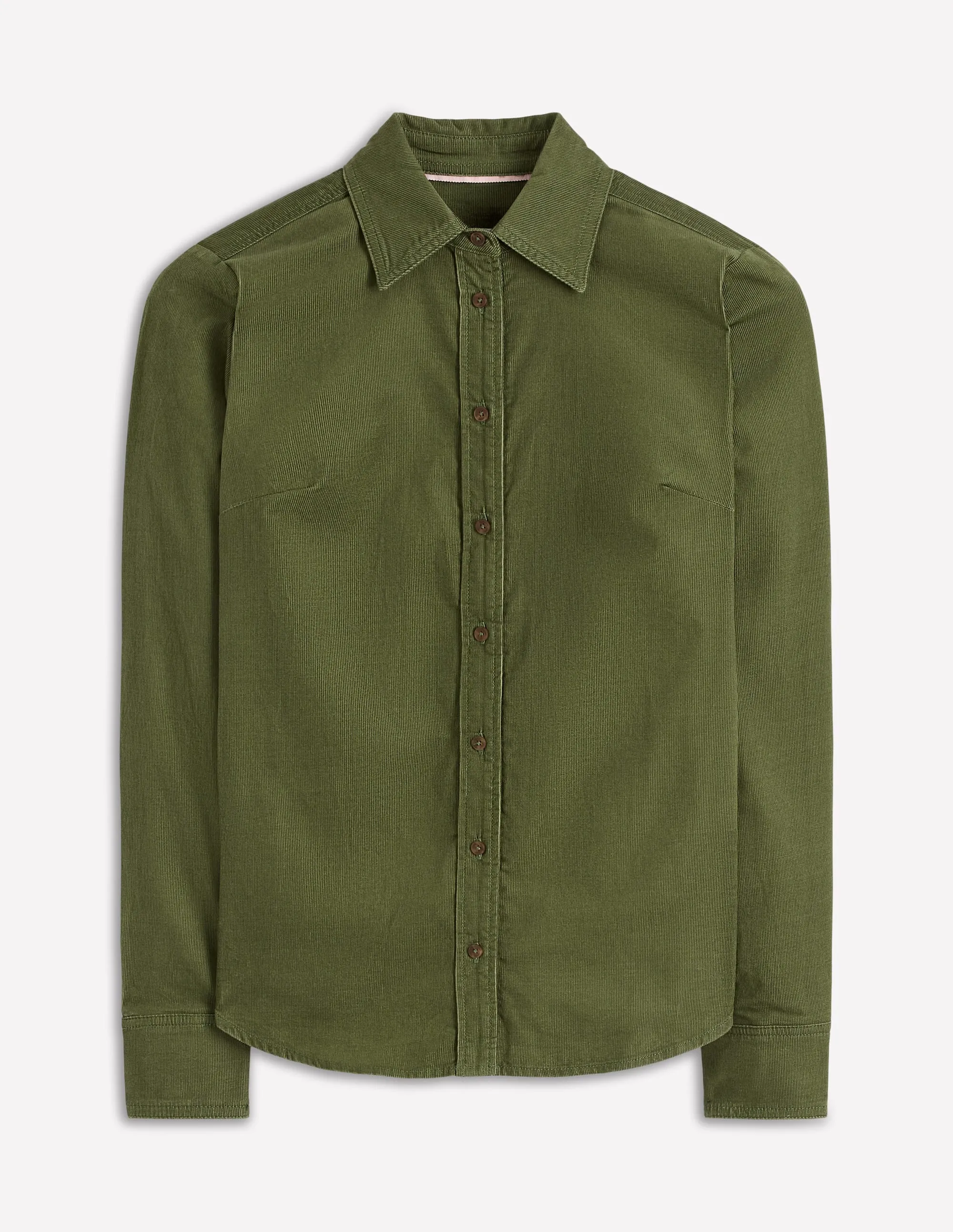 Breathable fabric Sienna Cord Shirt-Fern