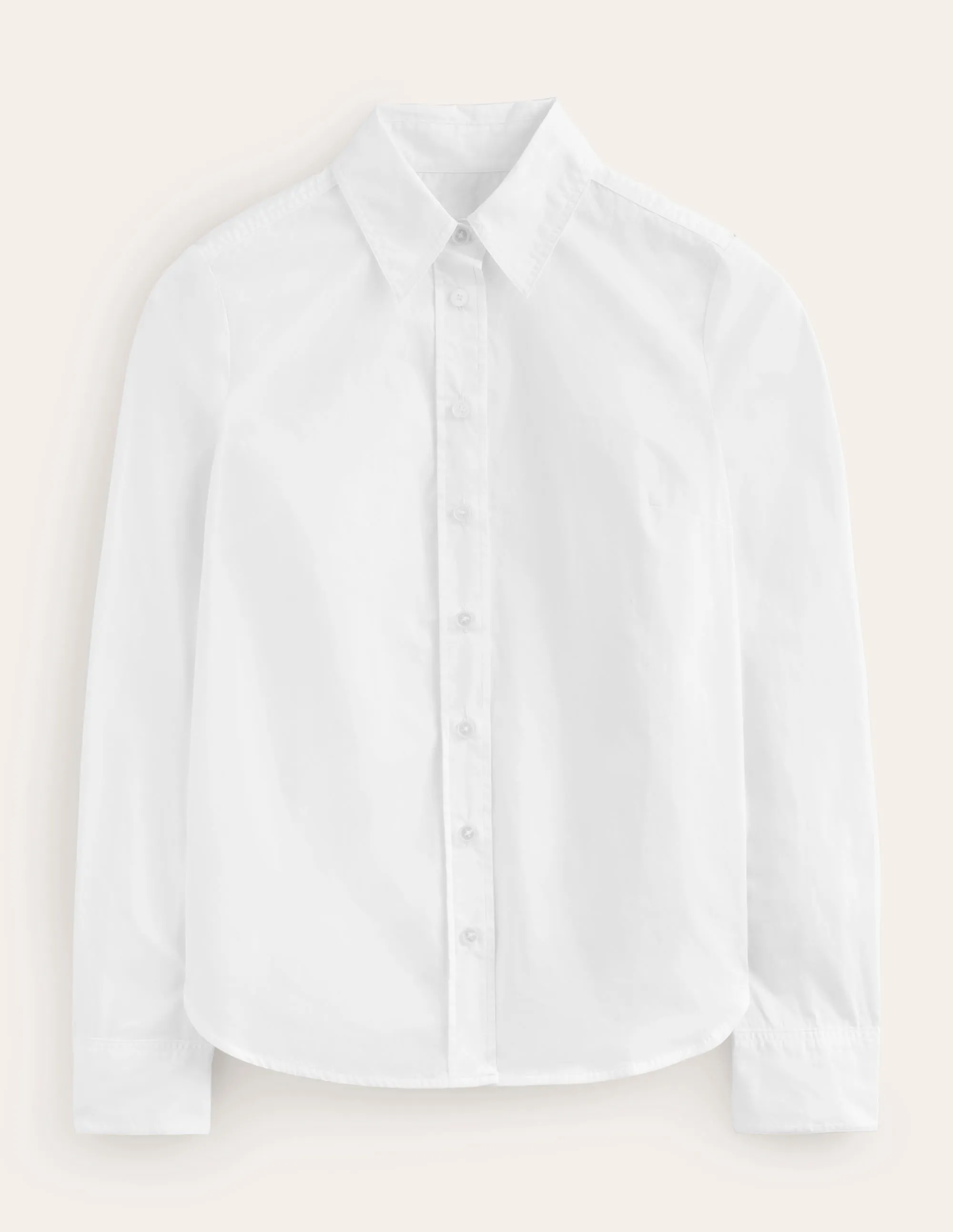 Sienna Cotton Shirt-White BreathableMesh Soft Touch