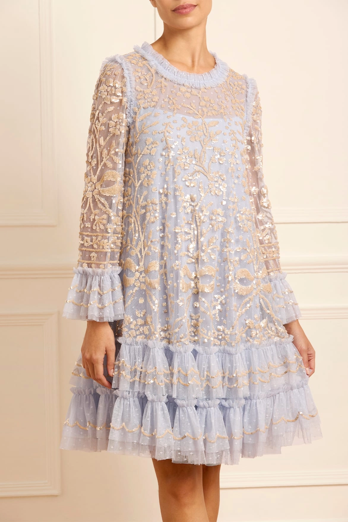 Celia Long Sleeve Mini Dress Modest Look Trendy Look