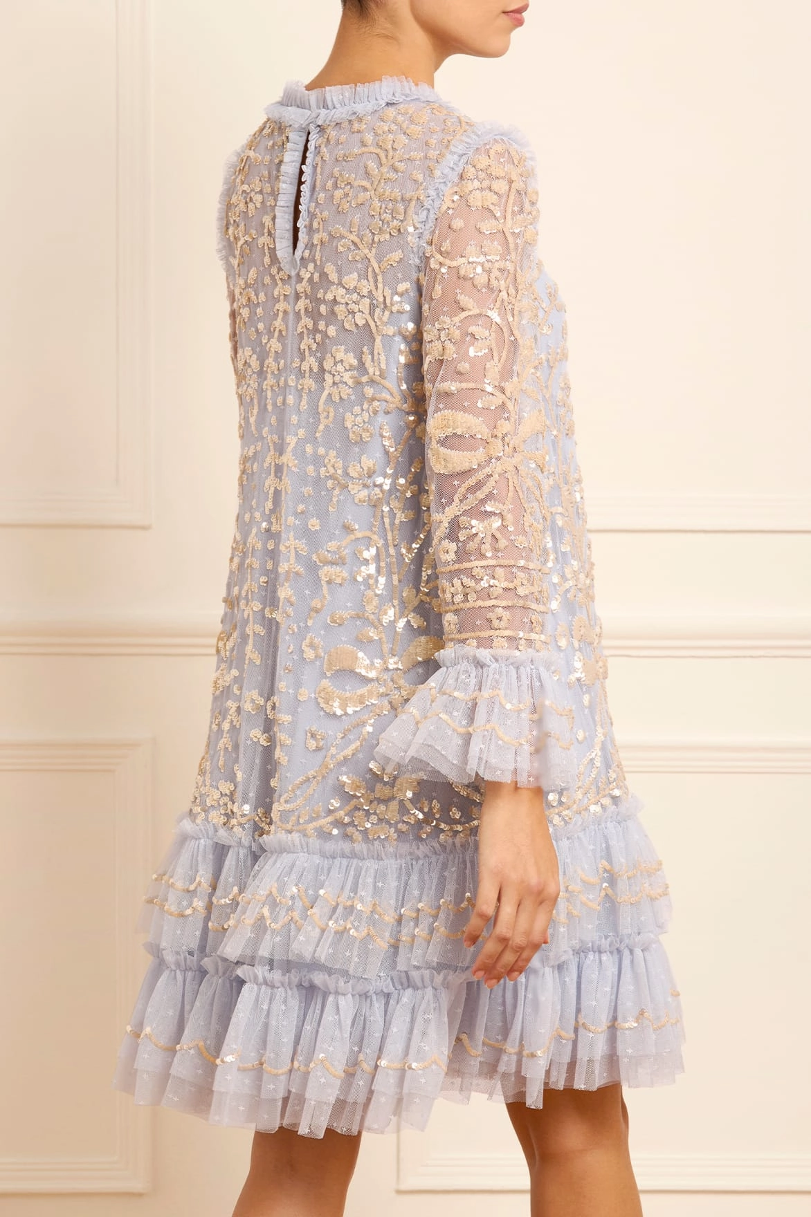 Style Moment Celia Long Sleeve Mini Dress