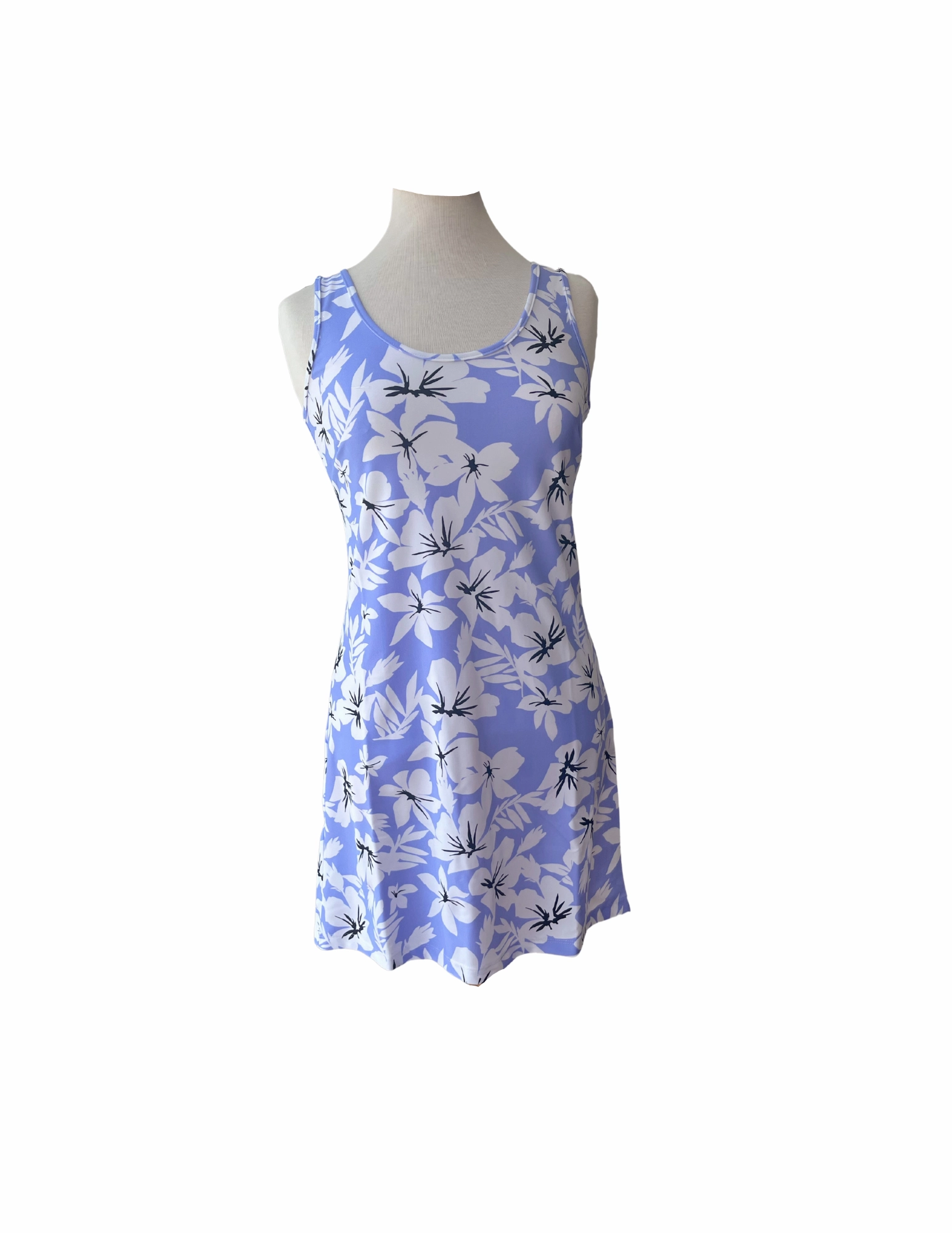 Bali Tank Dress Hibiscus Lilac All Fit Casual chic dress