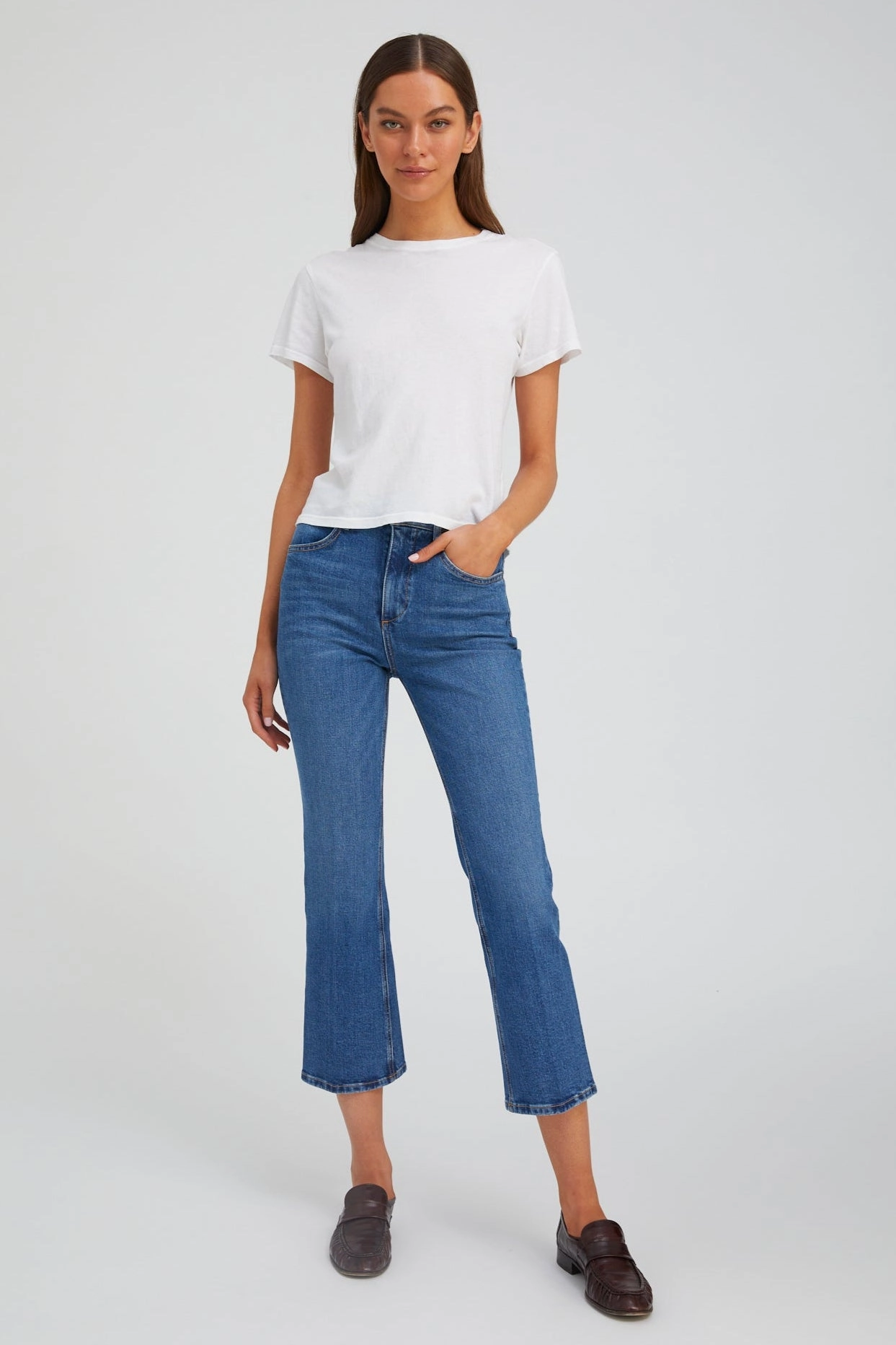 Soft Wear Charlotte Crop Flare Denim