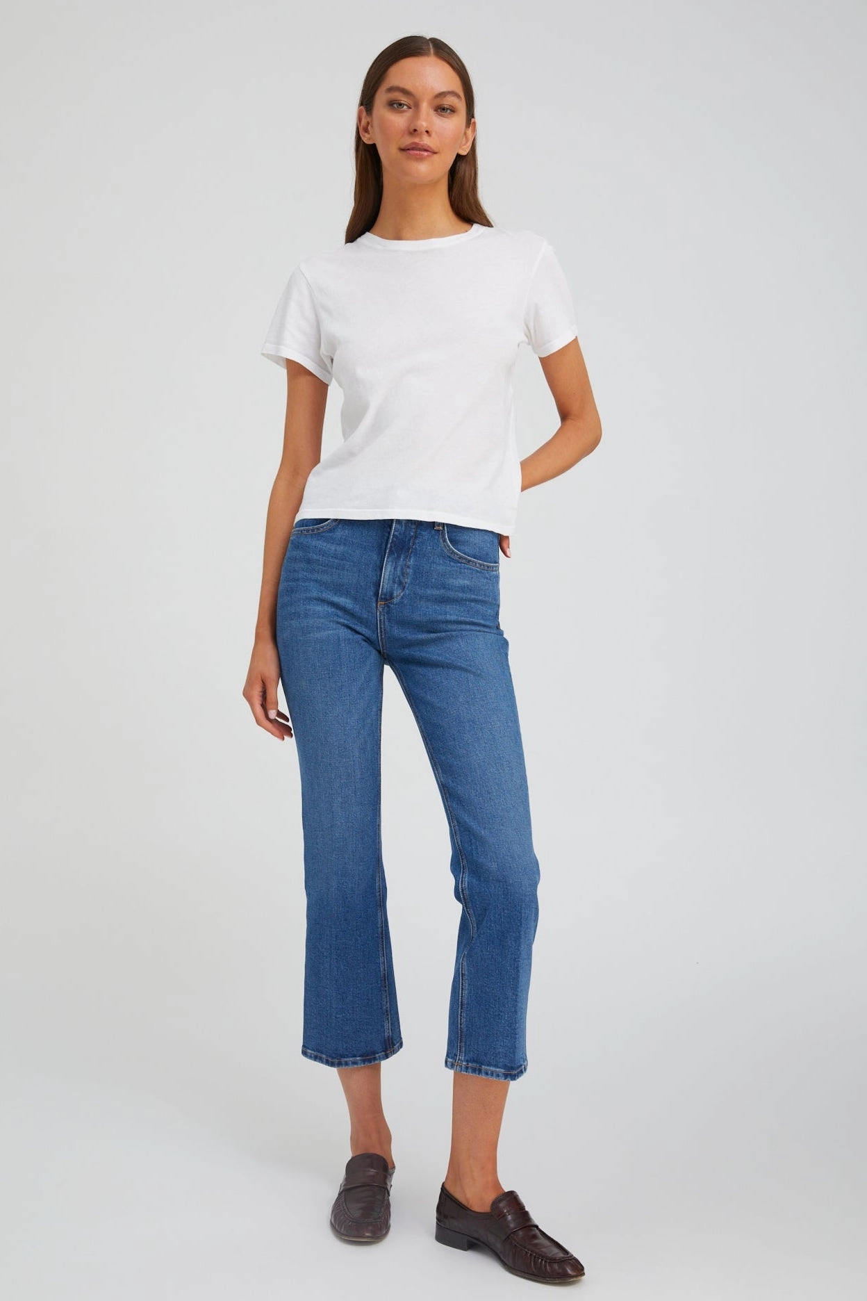 Charlotte Crop Flare Denim Effortless Design Comfort Focus