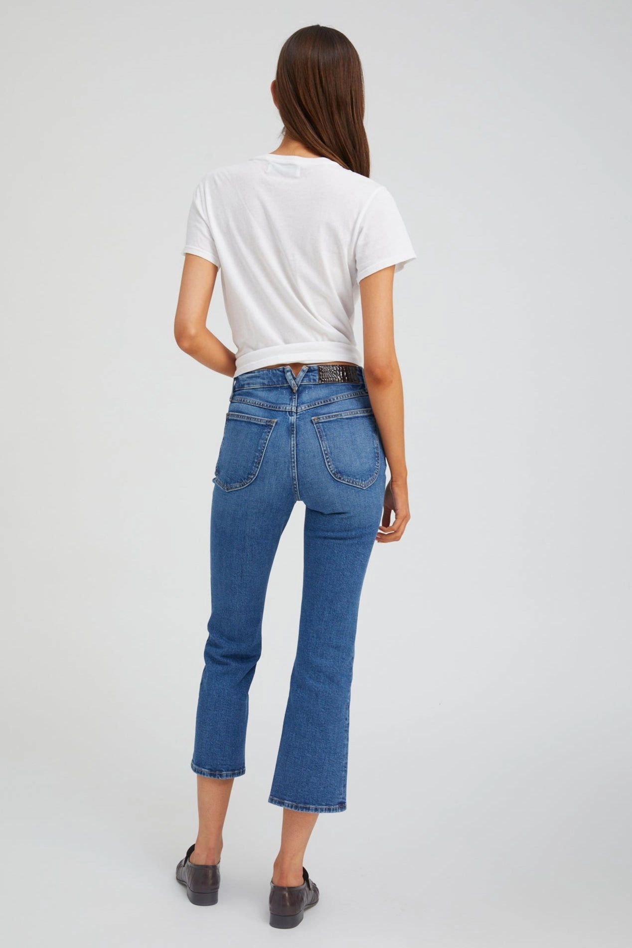 hypoallergenic Charlotte Crop Flare Denim