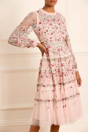 Quick Match Ribbon Bouquet Midaxi Dress